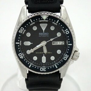 【ジャンク】SEIKO セイコー/ブラックボーイ ダイバーズ200m オートマ 自動巻き 黒文字盤/※稼働品/7S26-0030/77