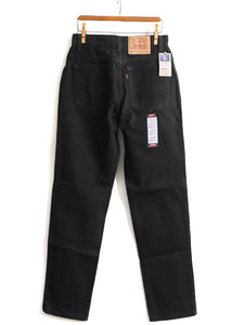 タグ付き 新品 デッドストック 90s USA製 Levis 505 ブラック デニム パンツ レディース S 程/ リーバイス ジーンズ ジーパン ストレート H