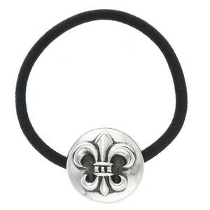 クロムハーツ Chrome Hearts HAIRBAND/BSフレアボタンヘアゴム シルバーコンチョ 中古 OM10