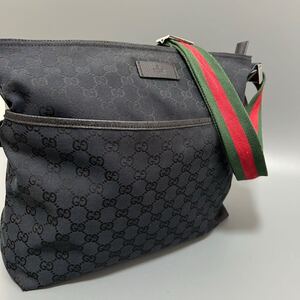 1円 GUCCI グッチ GGキャンバス GG柄 ショルダーバッグ シェリーライン メッセンジャーバッグ レディース メンズ 正規品本物