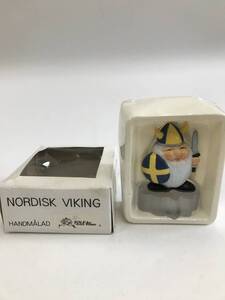 NORDISK VIKING HANDMALAD ソフビ　人形　高さ18.5cm ガラス製？