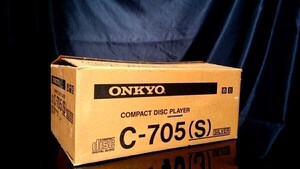 ONKYO C-705 オンキヨー 高音質CDプレーヤー♪除菌清掃品♪ピックアップレンズ交換整備★元箱