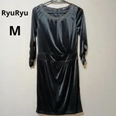 RyuRyu リュリュ　ワンピース　ブラック　黒　ドレスアップ