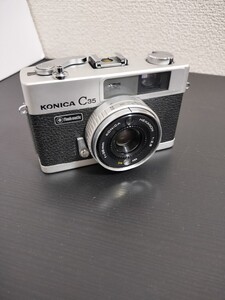 ☆動作品☆ KONICA C35 FLASHMATIC コニカ　シルバー レンジファインダー コンパクトフィルムカメラ