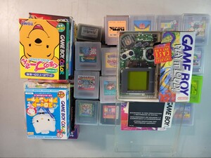 ゲームボーイ GAME BOY COLOR 、Advance ソフトケース付合計 174 、ゲームボーイ初代1台、空箱多数 まとめ売り 現状品 (2409244)