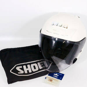 SHOEI J-FORCE 2 Ⅱ ヘルメット XLサイズ 63-64cm シルキーホワイト (パールホワイト) ジェットヘルメット ショウエイ ジェイフォース２