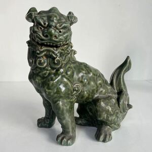 獅子 狛犬 シーサー 陶器 置物 魔除け 縁起物 彫刻 オブジェ 