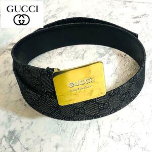 GUCCI グッチ キャンパス レザー ベルト