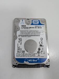 【使用時間9時間】WD WD5000LPCX 500GB 2.5インチ 7mm 正常判定 YAHD0147