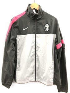 ナイキ NIKE JUVENTUS ユヴェントスFC ナイロンジャケット グレー ピンク