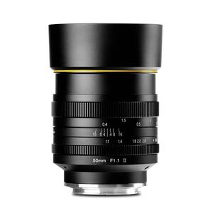 【中古】【国内正規品】 KAMLAN 交換レンズ 単焦点レンズ 50mm F1.1 II FUJIFILM Xマウント用 APS-C 国内保証付き