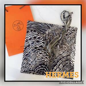 ●新品！未使用品●HERMES petit h プティ アッシュ バッグ ミノディエール シルクツイル シルク 100% エルメス 黒系 ゴールド金具 