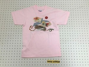 可愛い！カントリー系 Hanes BEEFY パッチワーク付クルーネックTシャツ