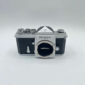 Nikon F ニコン フィルムカメラ アイレベル 一眼レフ ボディ　シルバー　68万台　札OR01