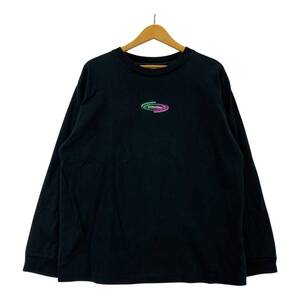 MOUSSY マウジー オーバーサイズ 長袖Ｔシャツ sizeF/ブラック