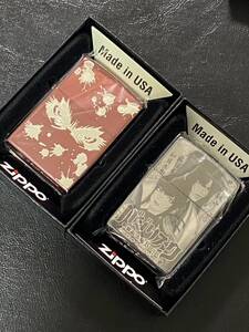 zippo バジリスク 甲賀忍法帖 2点 両面デザイン 希少モデル 2016年製 2019年製 アニメ 愛する者よ 死に候え ケース 保証書付き