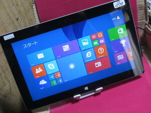 ジャンク　MicroSoft Windows RT Surface 1572　64B windows8　タブレット 10型 wifi　銀　初期化済み、10-6573