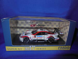 1/43　トヨタ　LEXUS　DENSO　KOBELCO　SARD　LC500　SUPER GT500　2017年　第4戦菅生優勝　NO.1　EBBRO