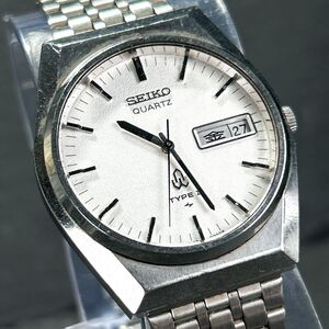 美品 1970年代製 SEIKO セイコー TYPEⅡ タイプツー 7123-7010 腕時計 クオーツ アナログ ヴィンテージ 亀戸製 ステンレススチール