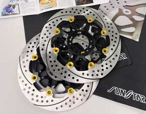 NSR250R サンスターレーシングディスク sunstar EM503 展示未使用品！左右セット　GOLDピン/フルフローティングモデル