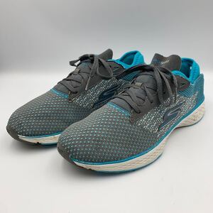 K816 SKECHERS スケッチャーズ レディース ランニングシューズ スニーカー US9 26cm グレー ブルー メッシュ