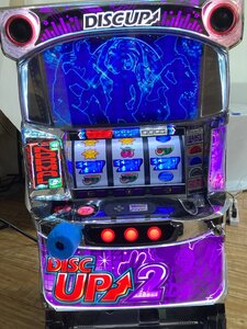 re【1スタ】Summy サミー パチスロ実機 DISC UP2 ディスク アップ2 中古 コイン不要機/家庭用電源OK/ボリューム調節器/鍵2種 re◇106