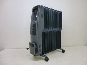 11212★テクノス オイルヒーター11枚フィン デジタル表示 黒艶消し TOH-D1102K ★中古・美品★