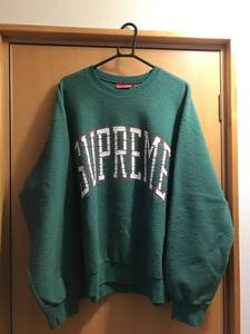 ★1000円売り切り supreme INSIDE OUT CREWNECK スウェット 2023AW インサイドアウトクルーネック グリーン 緑 L シュプリーム