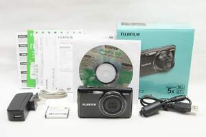 【適格請求書発行】新品級 FUJIFILM フジフイルム FinePix JX700 コンパクトデジタルカメラ ブラック 元箱付【アルプスカメラ】241127bd