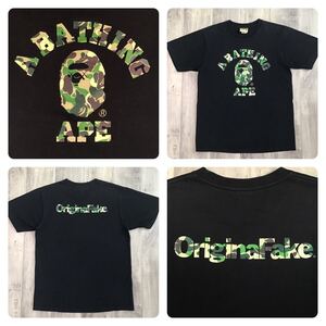 KAWS × original fake × BAPE Tシャツ Mサイズ カウズ a bathing ape ベイプ エイプ アベイシングエイプ bendy ABC camo NIGO m7332