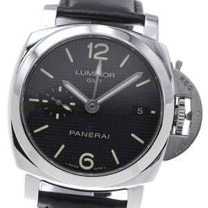 パネライ PANERAI PAM00535 ルミノール1950 3デイズ アッチャイオ GMT 自動巻き メンズ 保証書付き_840408