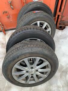 Y1068 165/70R14 DUNLOP ダンロップ 2020年*3 2023*1 PCD100 4H 5.5J ET38 NCP135 VITZ ヴィッツ 4本セット