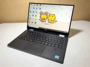 美品 軽量 DELL XPS 9365 i7-7Y75 13.3型QHD+(3200x1800)フレームレスタッチ液晶搭載2-in-1！SSD512G+16Gメモリ搭載！Win10 Office2016