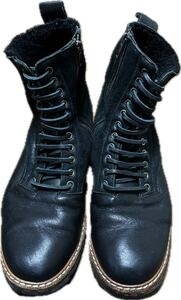 margiela maison martin boots leather black zip paris ブーツ シューズ ジップ