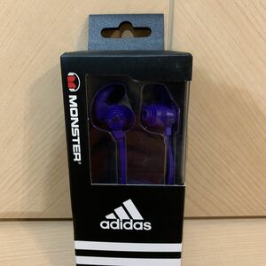 送料無料　新品未使用　adidas アディダス モンスターケーブル MONSTER CABLE MH ADS-P EBUD PU [インイヤーヘッドホン パープル]