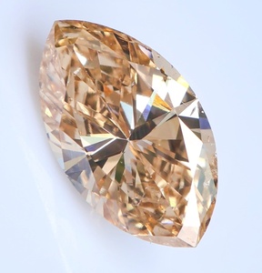 【100円～】1.004ｃｔ！天然ダイヤ FANCY LIGHT ORANGISH BROWN（ナチュラルカラー）SI2 MQ