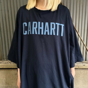 スーパービッグサイズ Carhartt カーハート ロゴプリントTシャツ メンズ4XL