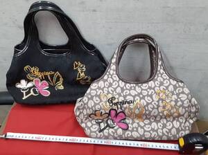 ＃9274【中古品】Teppnia　ナイロンレザー　バッグ×2