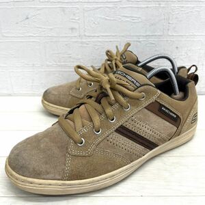 1584◎ SKECHERS RELAXED FIT スケッチャーズ 靴 シューズ スニーカー ローカット レースアップ スエード メンズ25.0