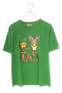 アベイシングエイプ Tシャツ MILO HUNT TEE サイズ:M マイロハントTシャツ 中古 BS99