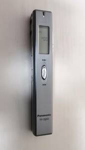【中古】 動作確認済み　Panasonic パナソニック RR-QR005-S ICレコーダー 取説/マイク/イヤホン付き