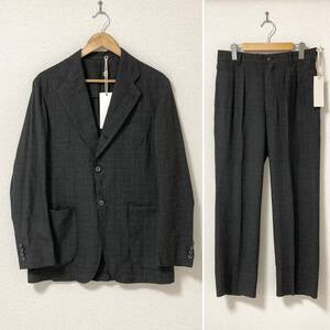 美品 24SS MAATEE&SONS セットアップ RAYON JACKET チェック マーティーアンドサンズ テーラードジャケット スラックス パンツ 4050184 