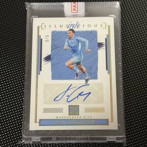 2021-22 Panini Impeccable Jack Grealish ilustrious ink auto 5/5 直筆サインカード