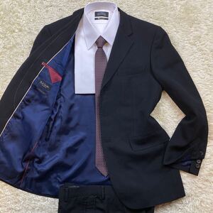 美品 ポールスミスコレクション individual order スーツ セットアップ ブルー裏地 ブラック 黒 M相当 ウール100% Paul Smith COLLECTION