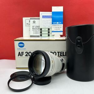 ♪ MINOLTA HIGH SPEED AF APO TELE 200mm 1:2.8(32) カメラ レンズ 単焦点 オートフォーカス AF動作確認済 ミノルタ