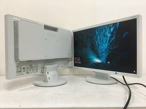 ☆【美品 2台セット】NEC LCD-AS223WM 21.5インチ ワイド液晶モニター フルHD（1920x1080） DVIx1/D-Subx1/HDMIx1 動作品