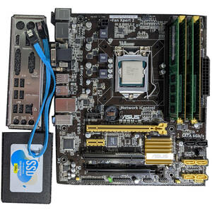 【中古】ASUS B85M-E ＋ CPU(i7 4790)メモリ(16GB)SSD(256GB)セット