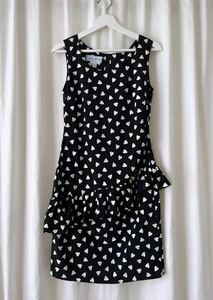 Vintage hug an’ co heart dot dress フランス古着 ヴィンテージ ワンピース made in France