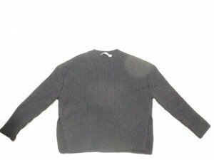 18853g【1円スタート】Christian Dior ディオール　長袖セーター カシミヤ×ナイロン ネイビー レディース 36