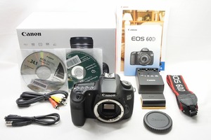 【適格請求書発行】良品 Canon キヤノン EOS 60D ボディ デジタル一眼レフカメラ 元箱付【アルプスカメラ】240530c